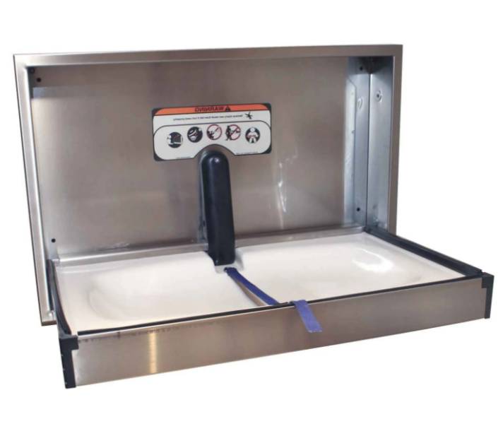 BC100SSSM Dolphin Wall Mounted Stainless Steel Changing Table