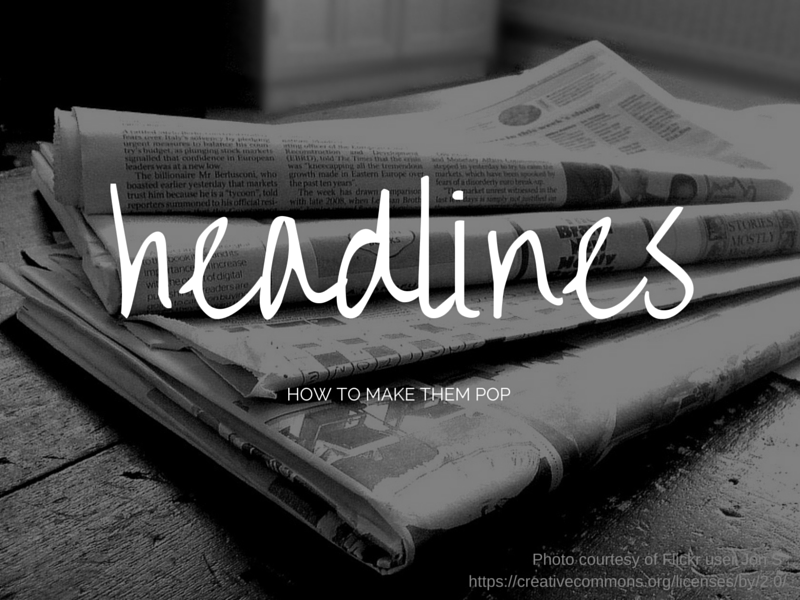 Design Ideas for Your Yearbook Headlines