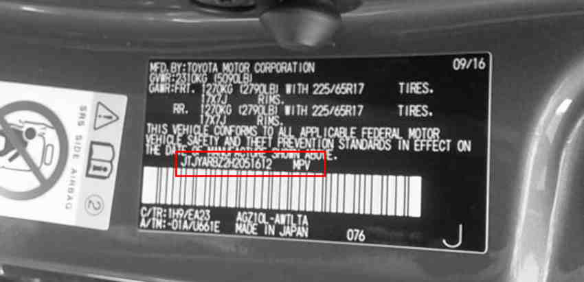 Lexus Vin Decoder