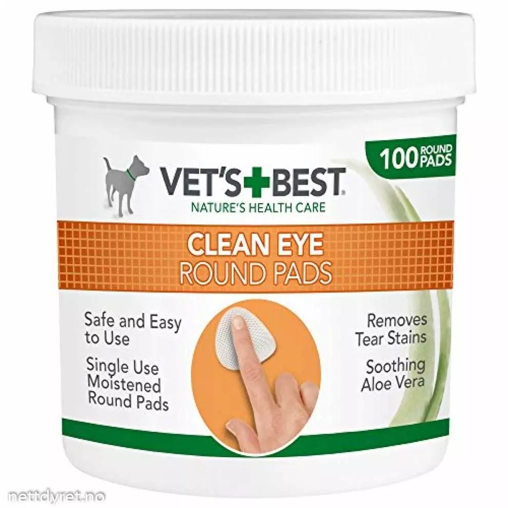 Vet's Best Eye clean Wipes 100stk Hund Nettdyret