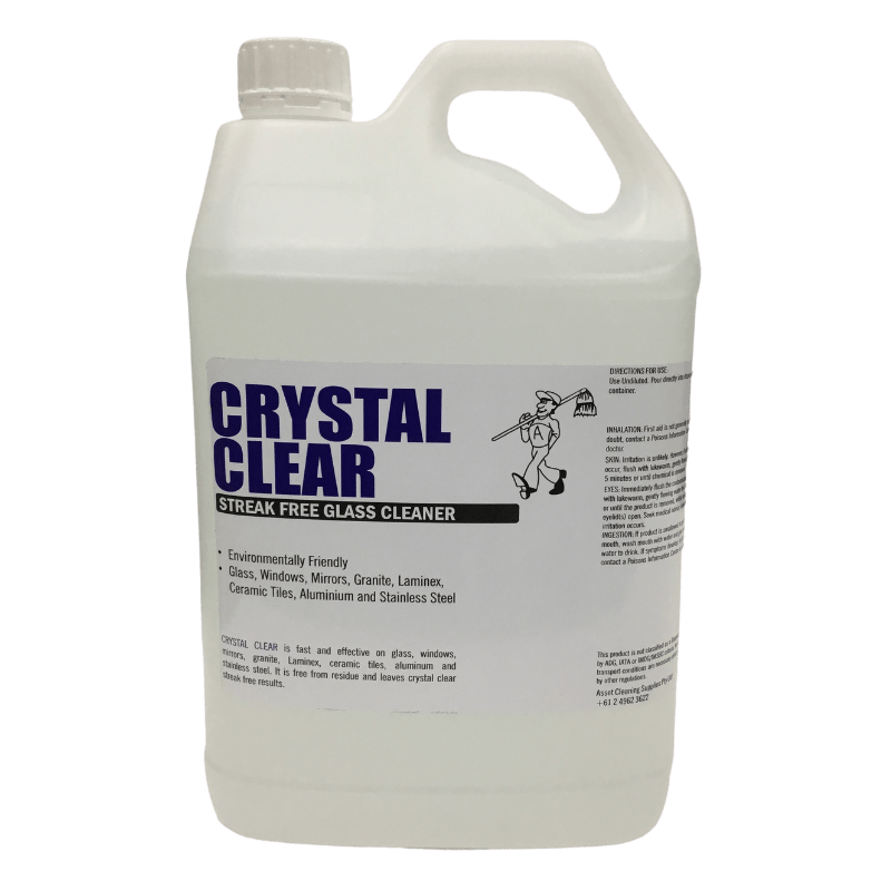 Crystal Clear Glass Cleaner 5L Asset Cleaning Supplies