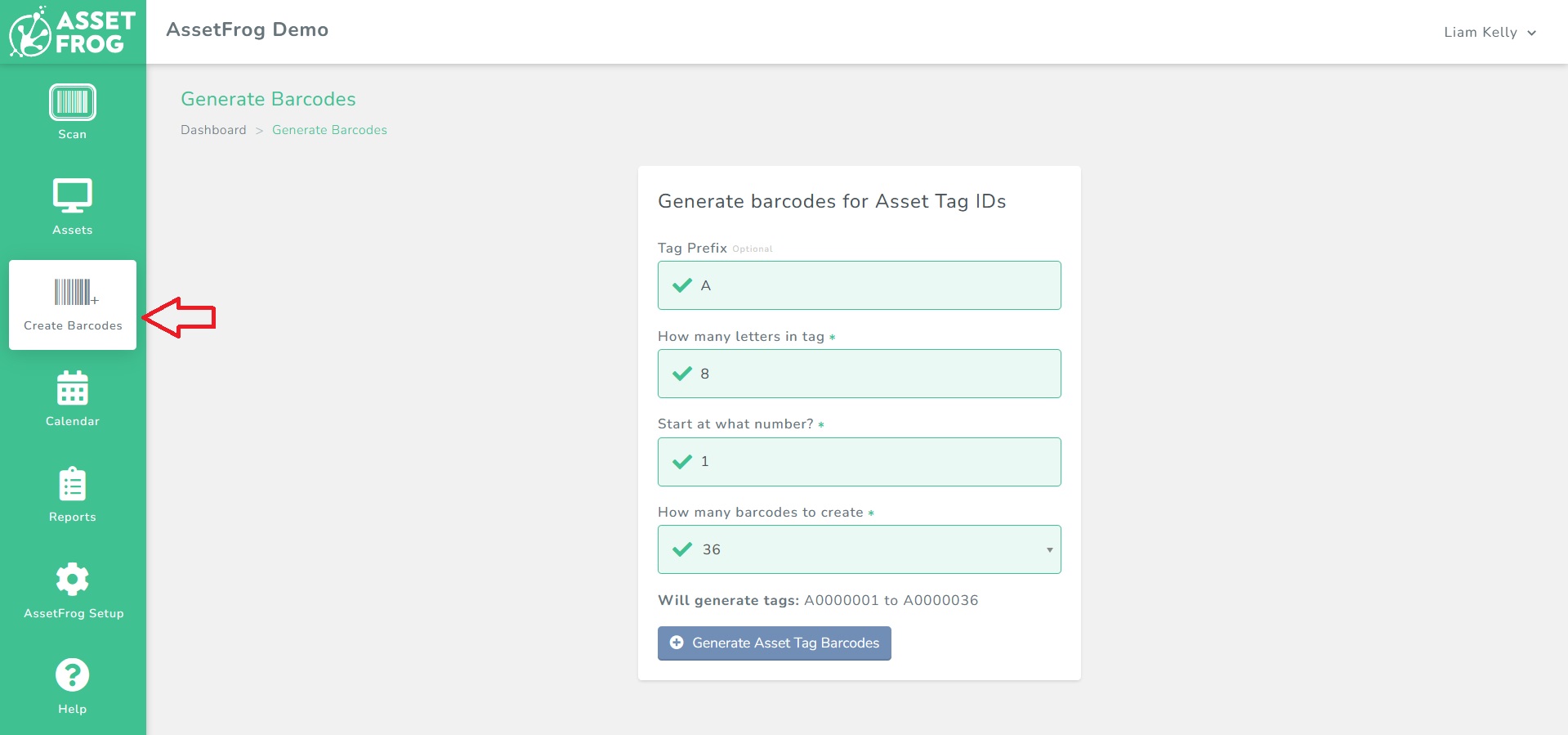 How to Generate Asset Tag Barcodes With AssetFrog