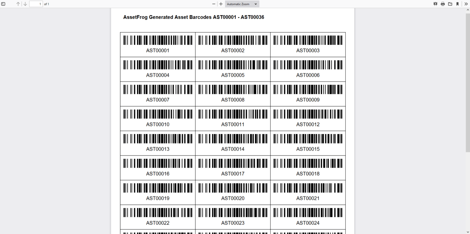 How to Generate Asset Tag Barcodes With AssetFrog