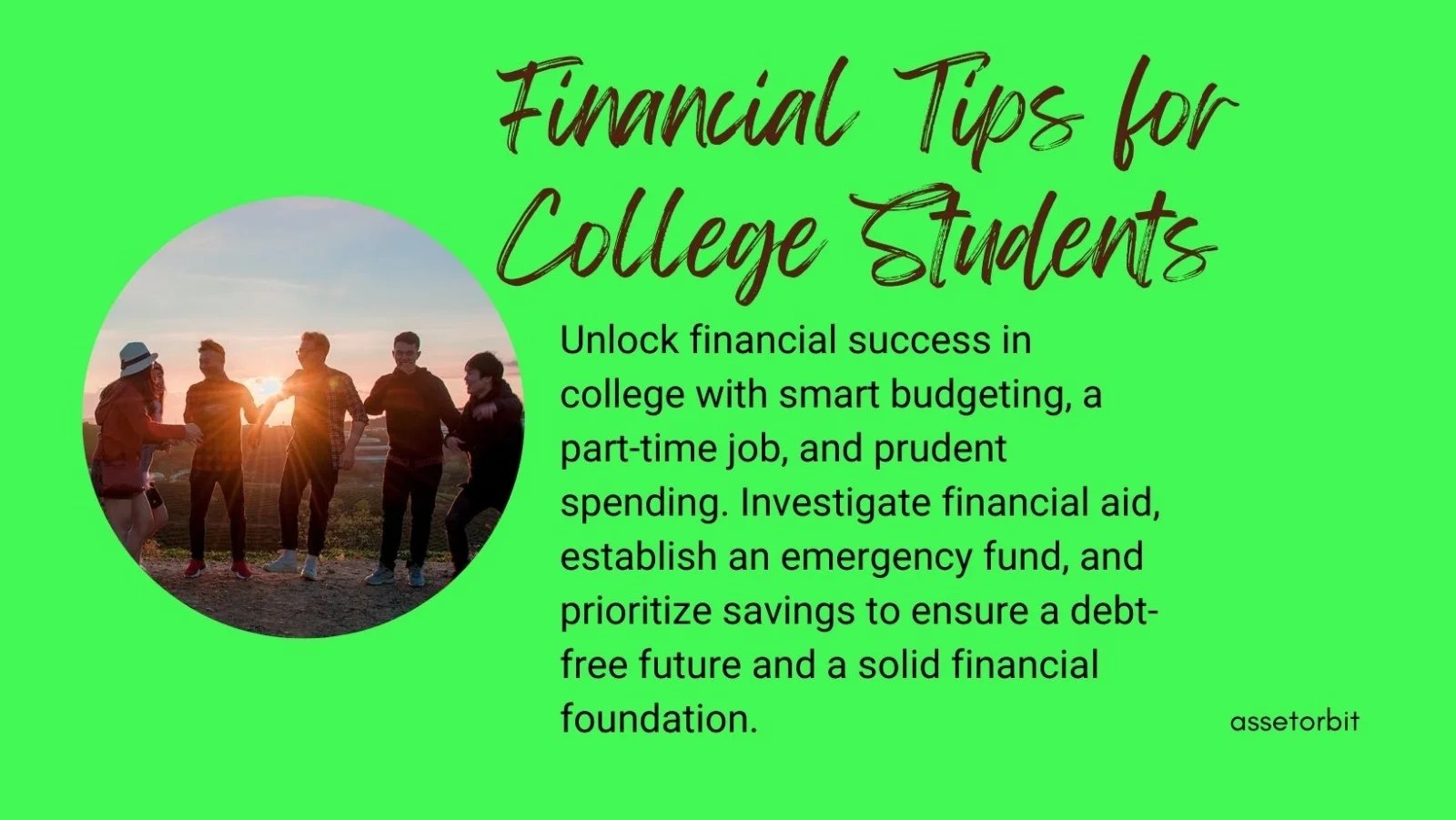 What are The Best Financial Tips for College Students? AssetOrbit