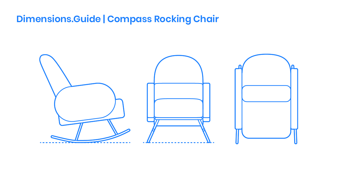 Compass Rocking Chair Dimensions & Drawings