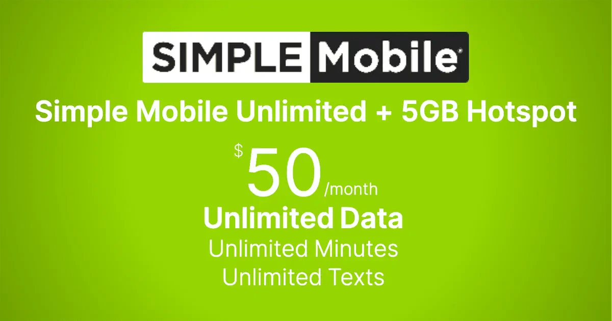 Is Simple Mobile Unlimited + 5GB Hotspot Worth It for 1 Line?