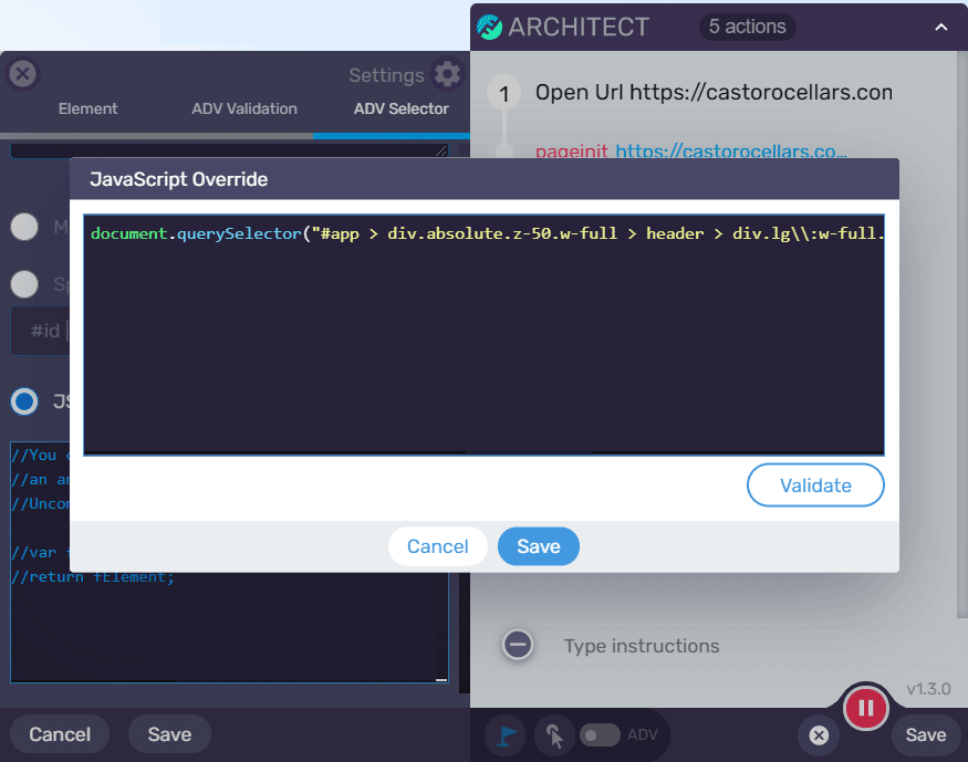 Customize tests with code and run external programs
