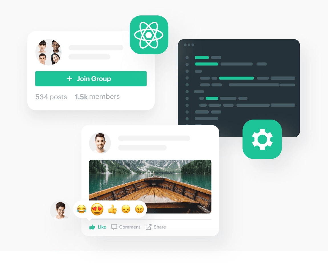 Social Media UI Kit for React Native apps Amity