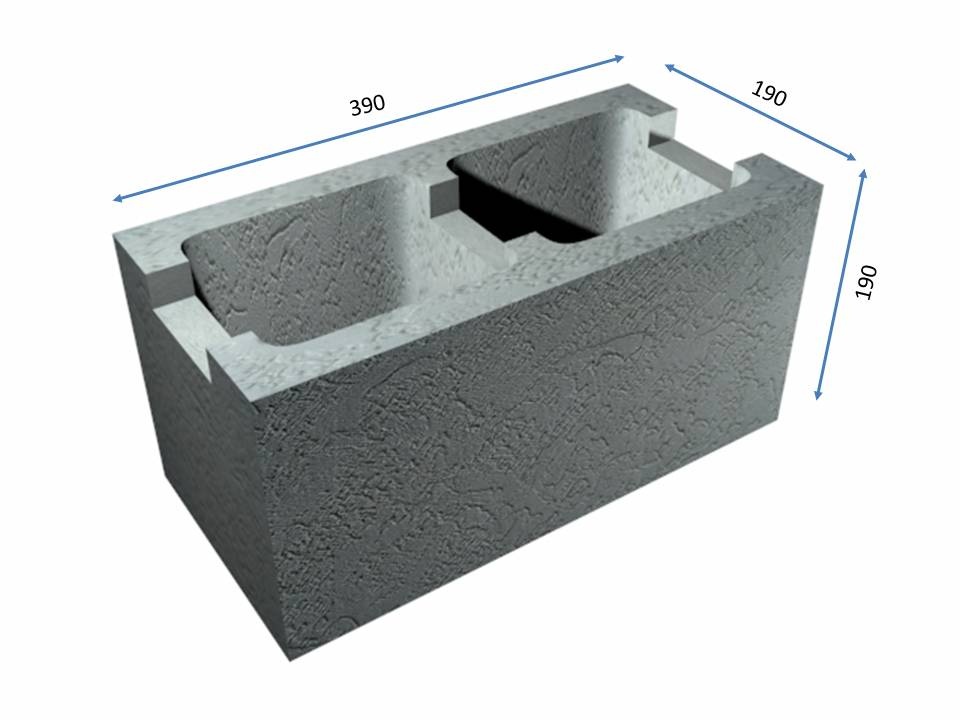 Monier Concrete Blocks 200mm Series Half (200x200x200)