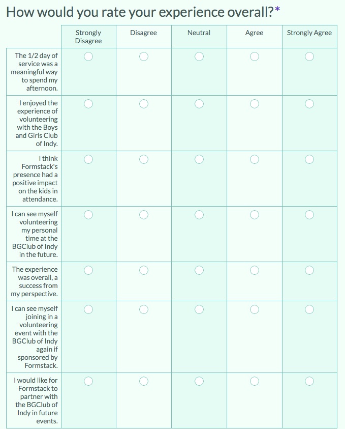 Develop a Customer Survey in 15 Minutes Formstack