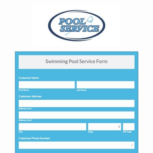 Pool Service Template Works Offline Formstack