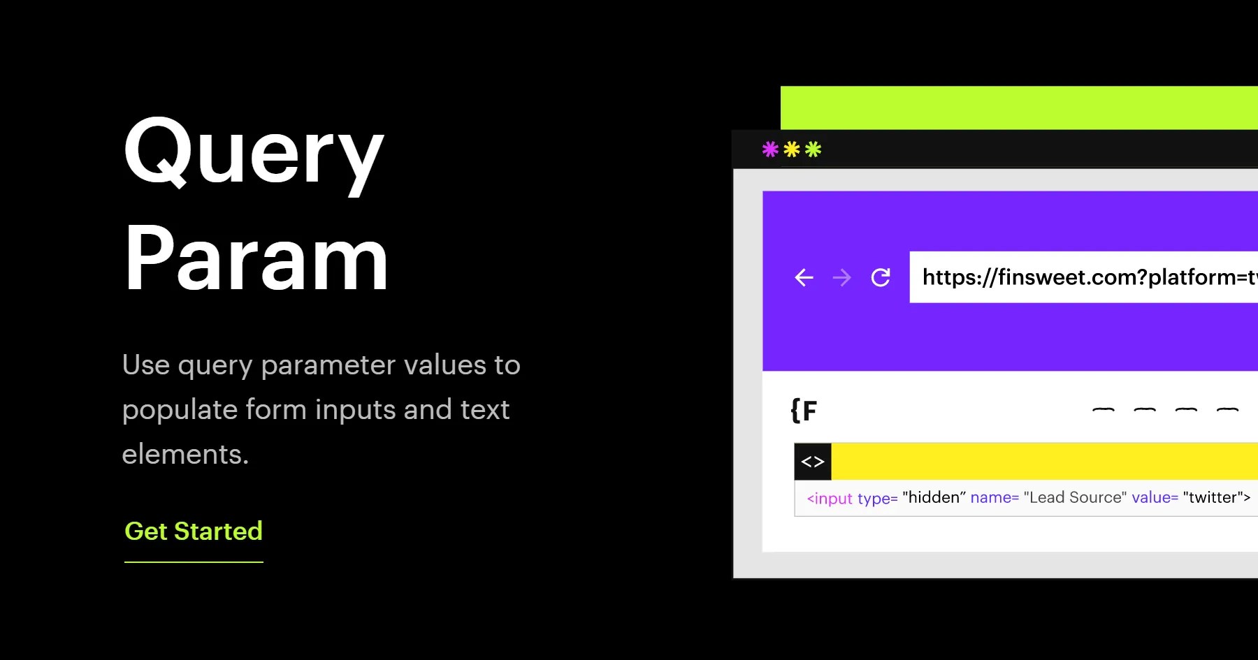 Populate form with URL parameters on flow