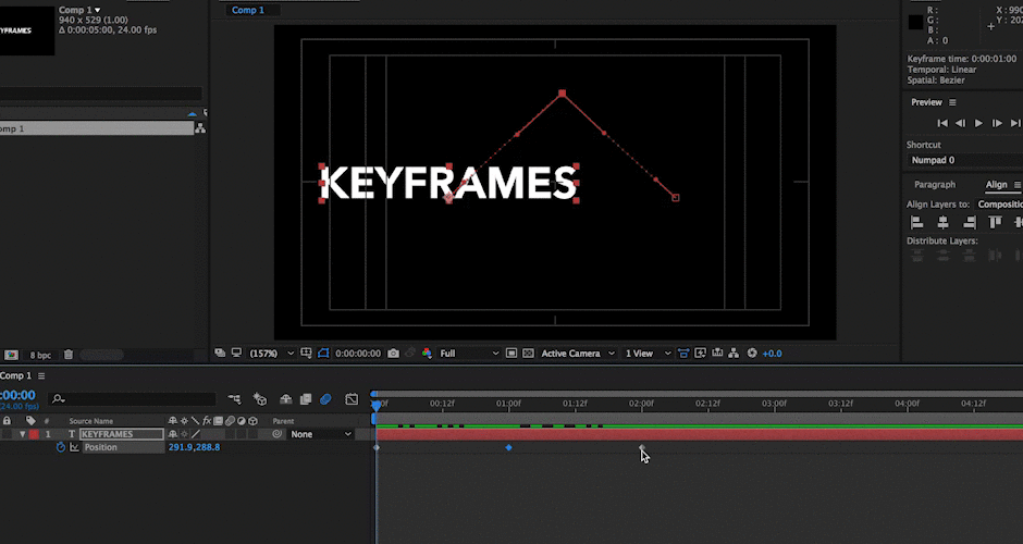 After Effects 101 Basic Keyframe Types