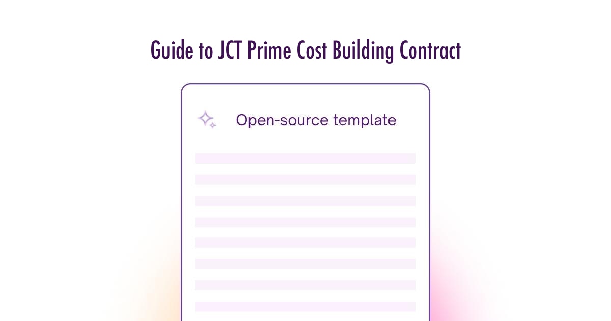 Guide to JCT Prime Cost Building Contract Template UK