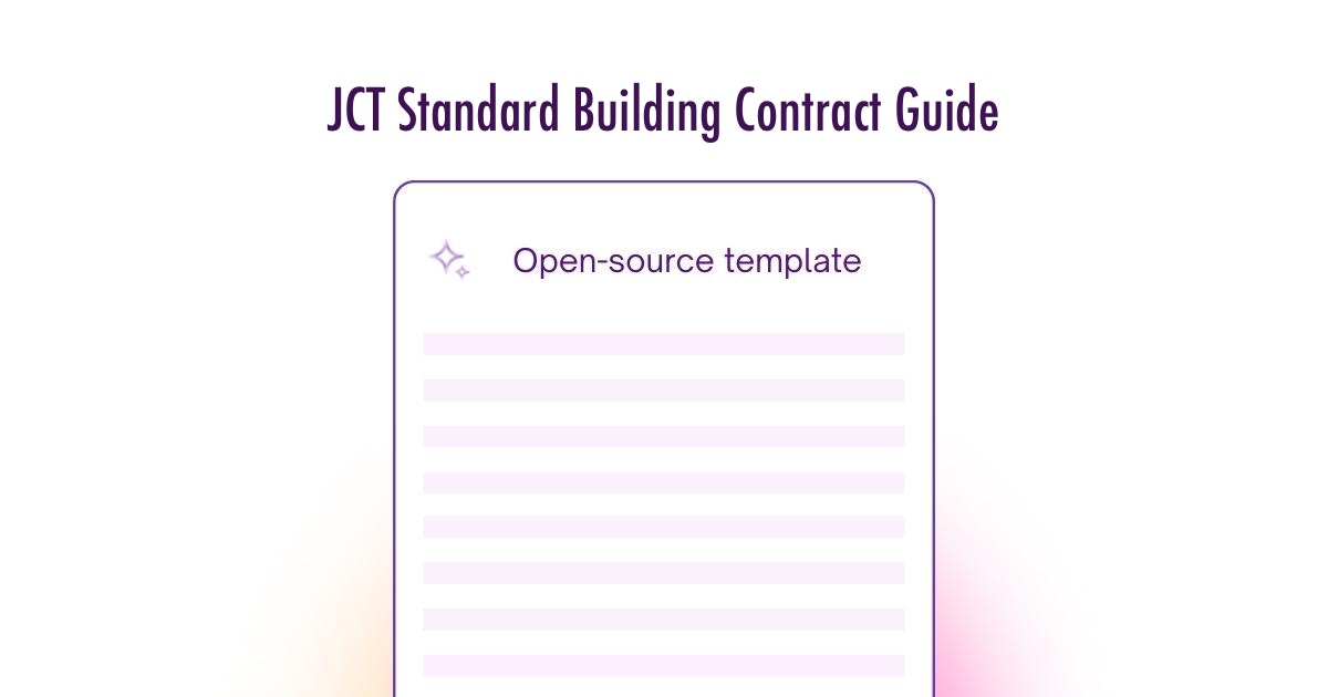 JCT Standard Building Contract Guide Template UK