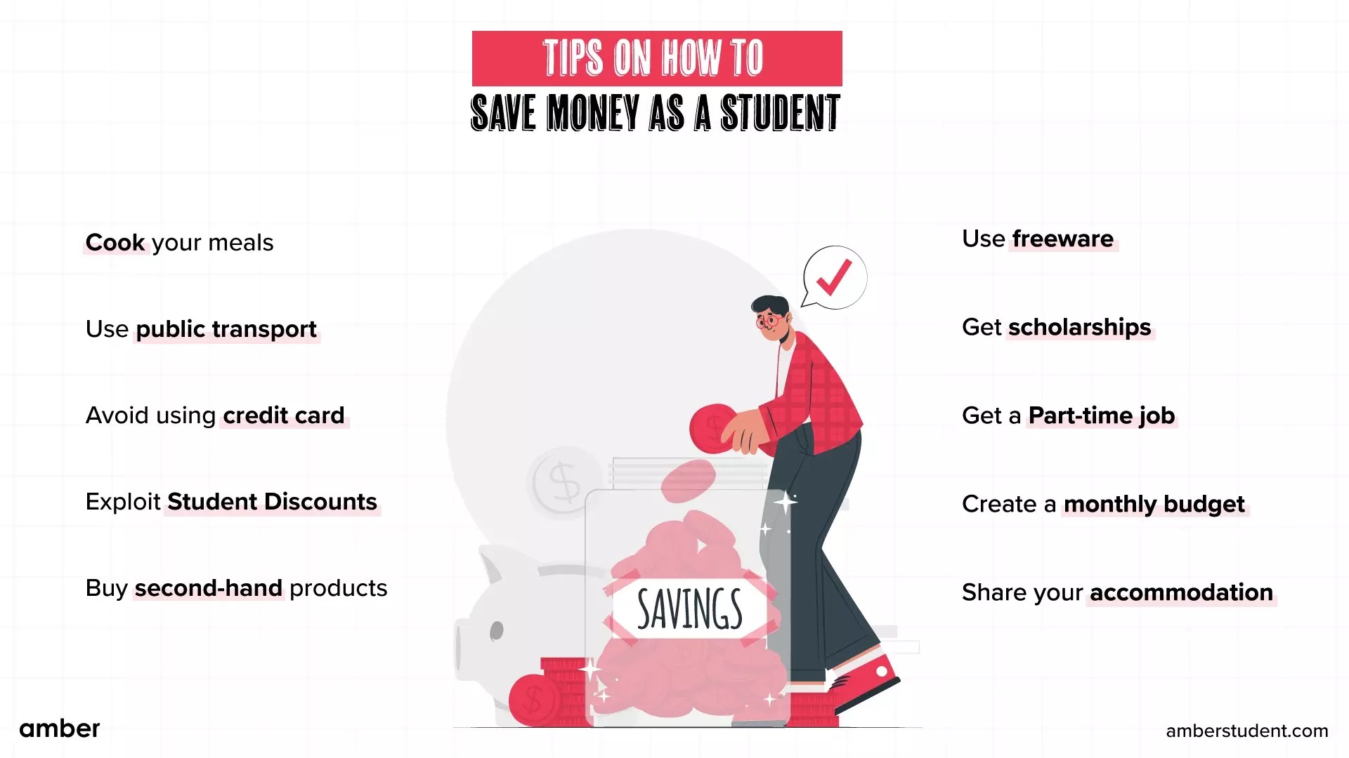 Broke To Boss 20 Tips On How To Save Money As A Student Amber