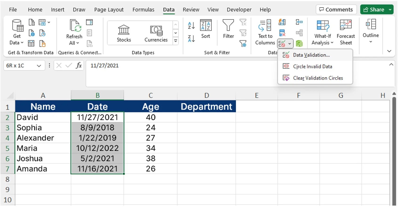 Excel Data Validation (With Examples) Career Principles