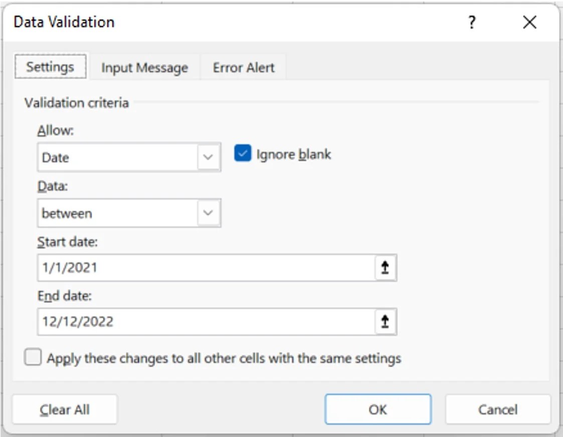 Excel Data Validation (With Examples) Career Principles