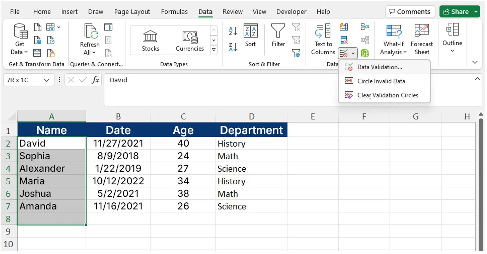 Excel Data Validation (With Examples) Career Principles