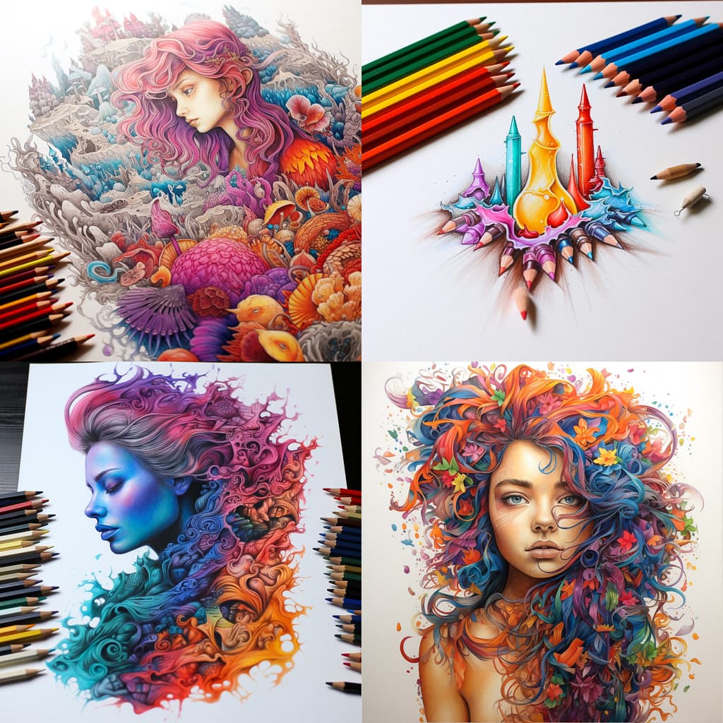 Crayon Art Drawings