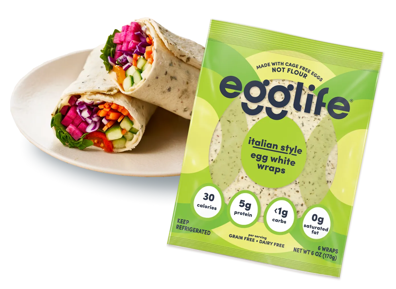 Egglife Wraps Made With Egg Whites, Not Flour, 44 OFF