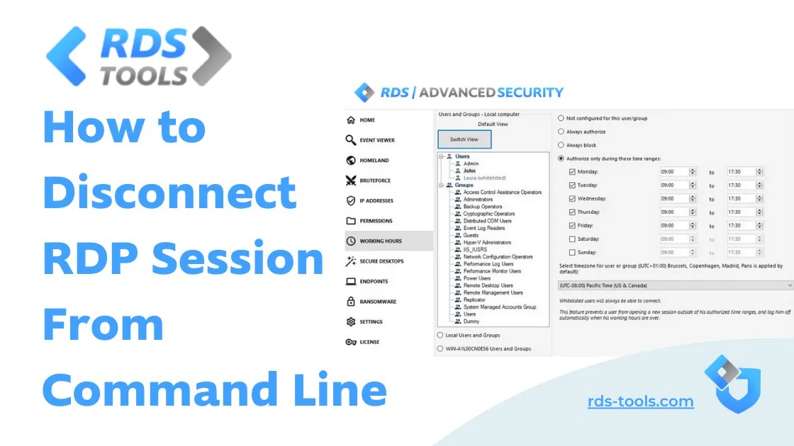 How to Disconnect RDP Session From Command Line? RDS Tools