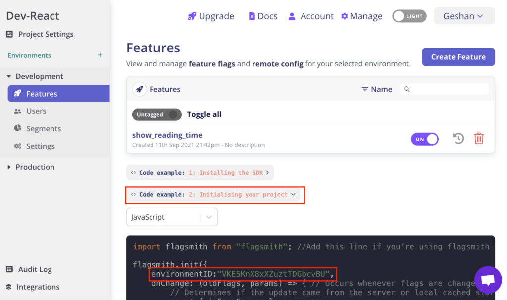 How to Use JavaScript Feature Flags & Toggles Flagsmith
