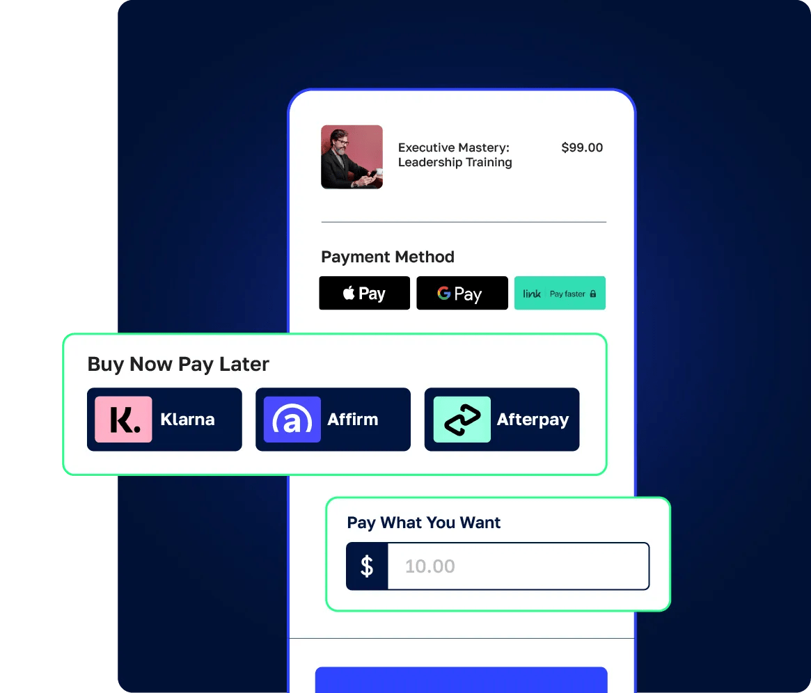 Payment SamCart Payment Options