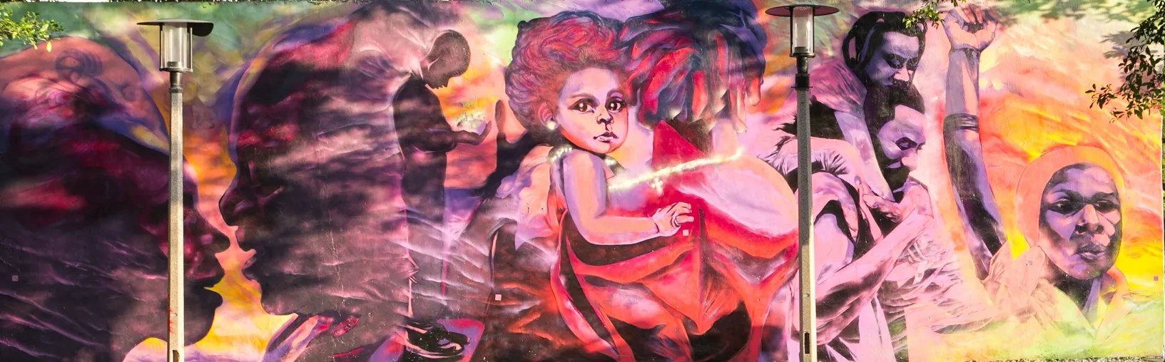 Miami MOCAAD's Interactive Mural Overtown Our Family Tree Miami MoCAAD