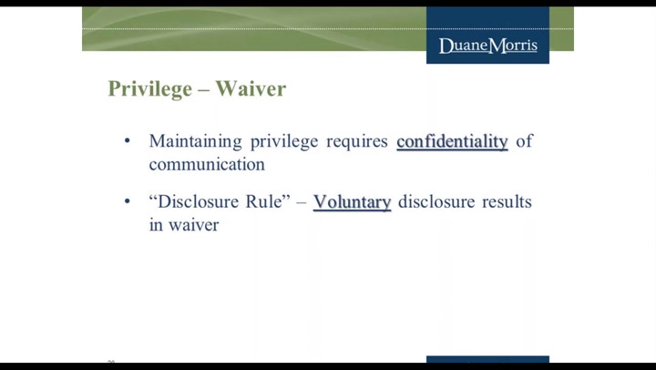 AttorneyClient Privilege Waiver — Video Lorman Education Services