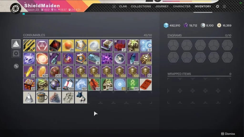 Materials and Currency Destiny 2