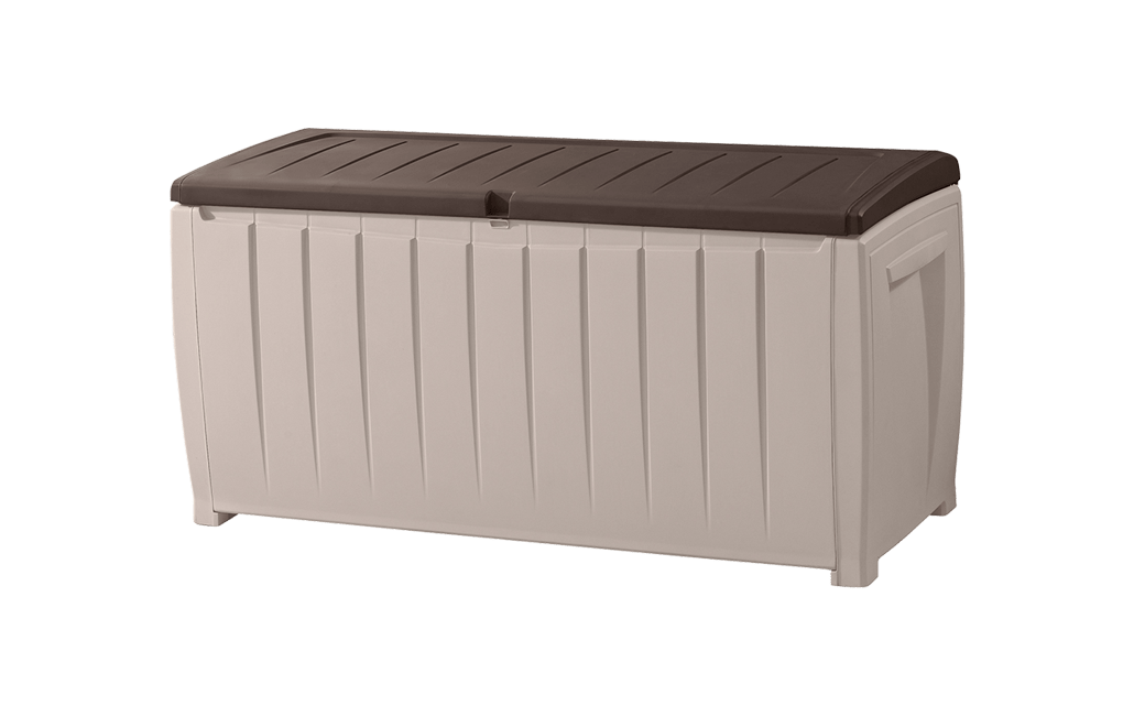 Novel Brown 90 Gallon Storage Deck Box Keter US