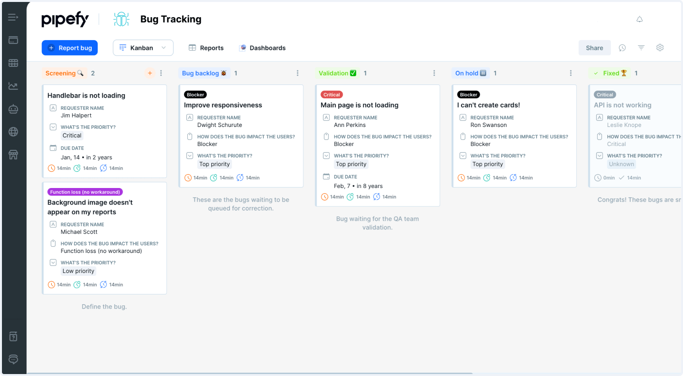 Track And Solve Bugs With Bug Tracking Software (+ Template) Pipefy