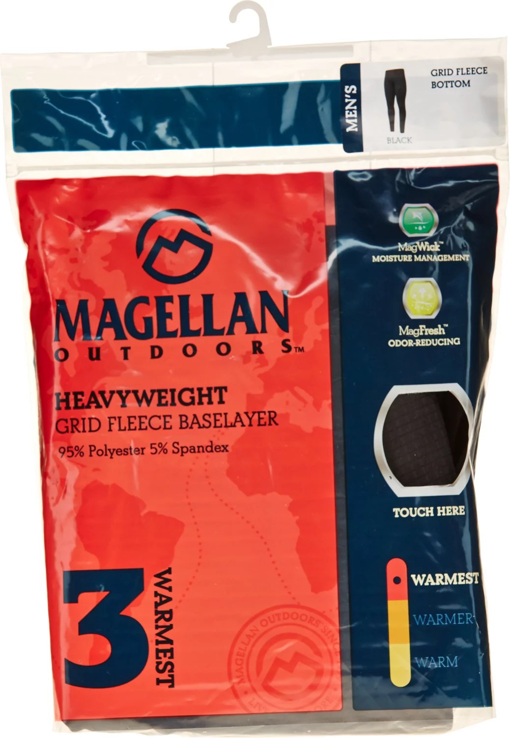 Magellan Outdoors Men's Thermal Grid Fleece Heavyweight Baselayer Pant