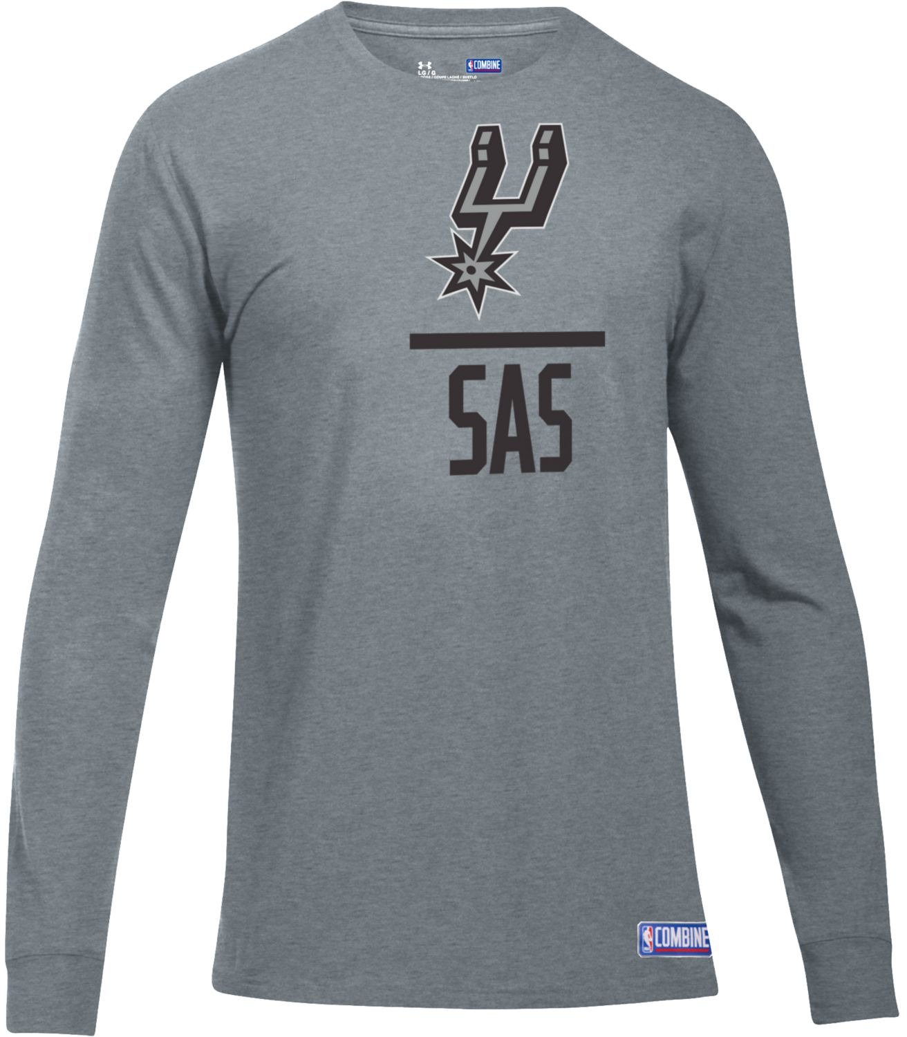 Under Armour Men's San Antonio Spurs NBA Combine Authentic Lockup T