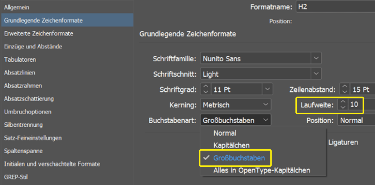 Improving the accessibility of all caps headings in InDesign and Word ADD