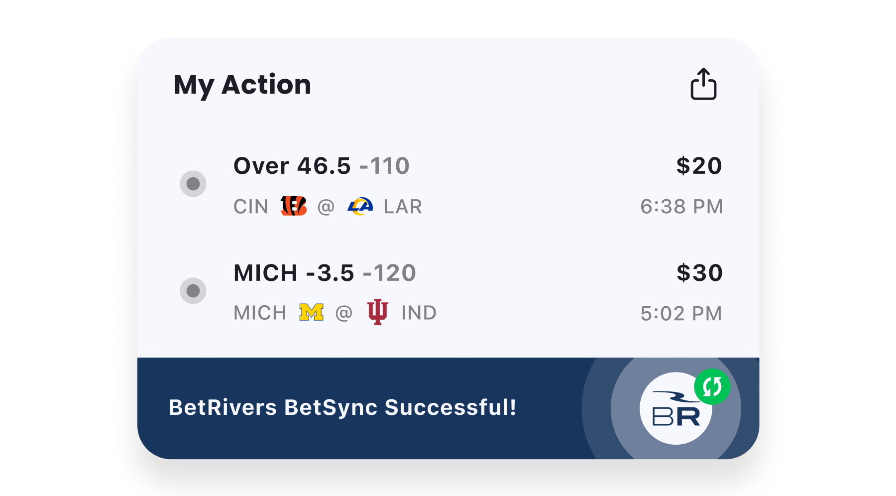 Get BetRivers BetSync with the Action App Sports Betting App The