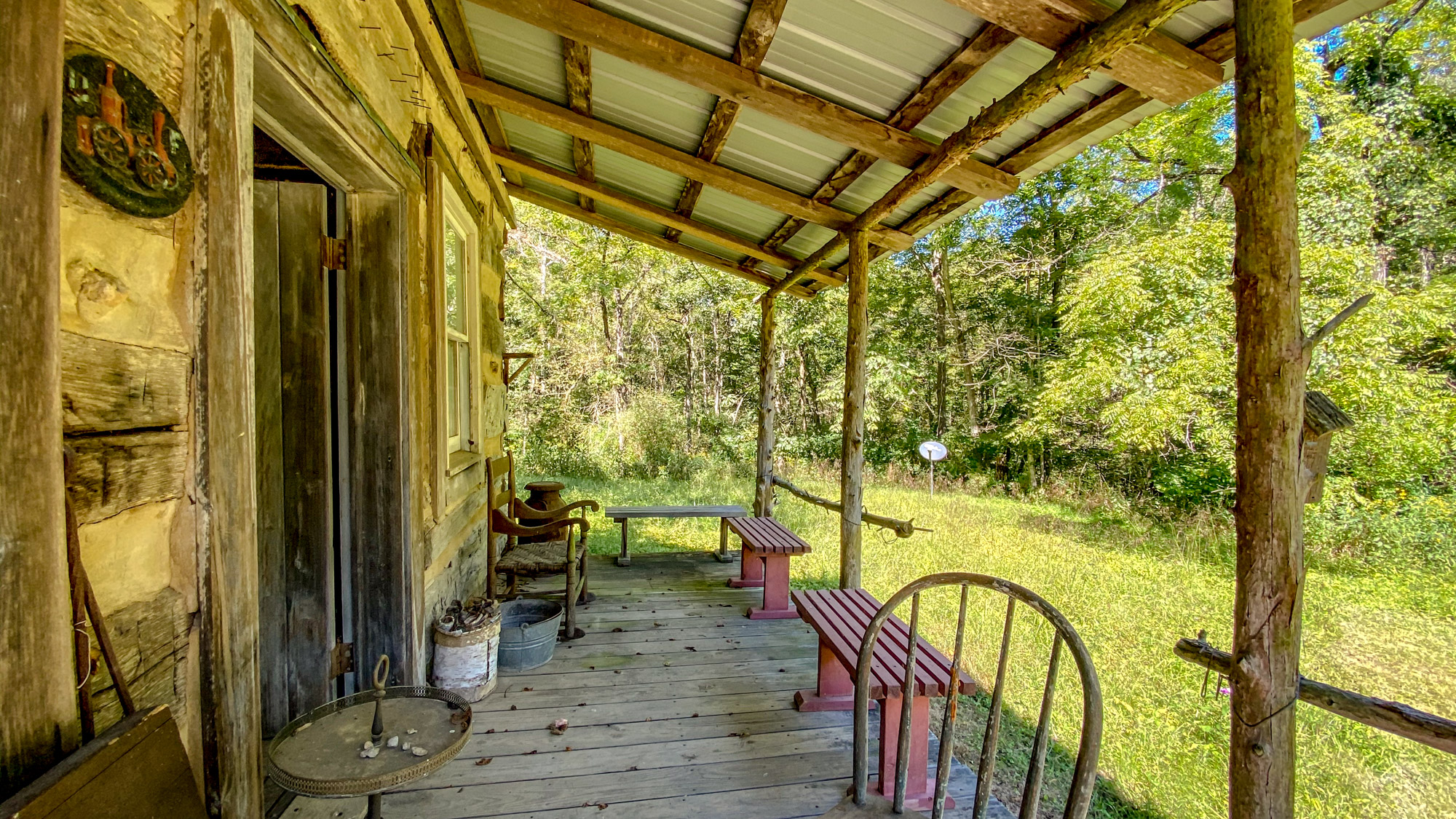 Debt Free, Off Grid Log Cabin. Self reliance Homestead Prepping and