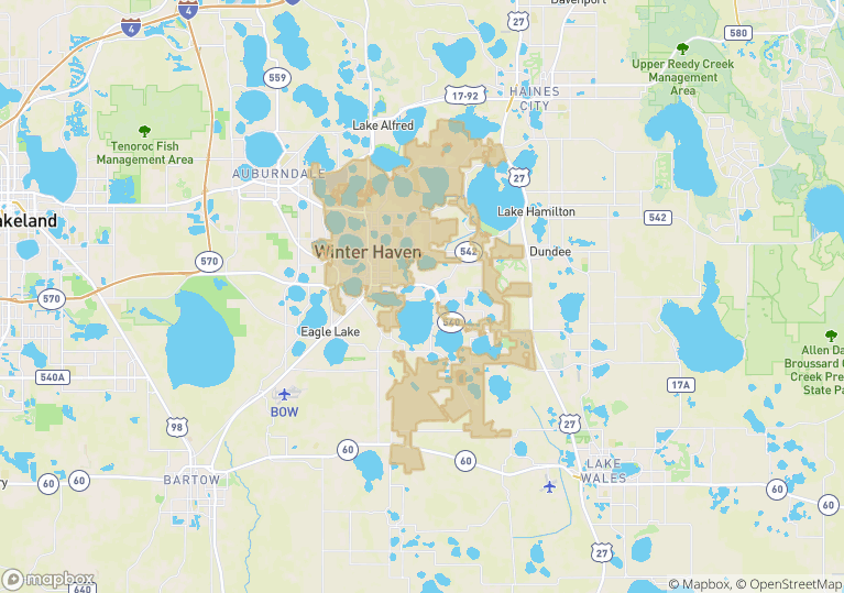 Map City of Winter Haven