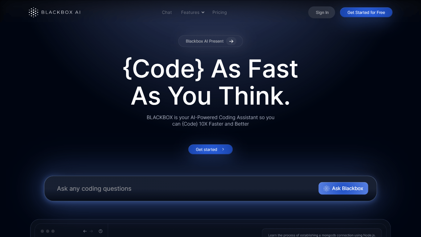 Blackbox Pricing, Reviews, Alternatives AI Code Assistant