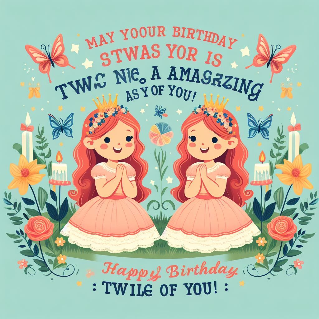 100+ Best Examples for Happy Birthday Twins Messages