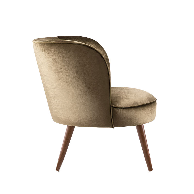 Candy Lounge Chair, Wood Legs Andy Thornton