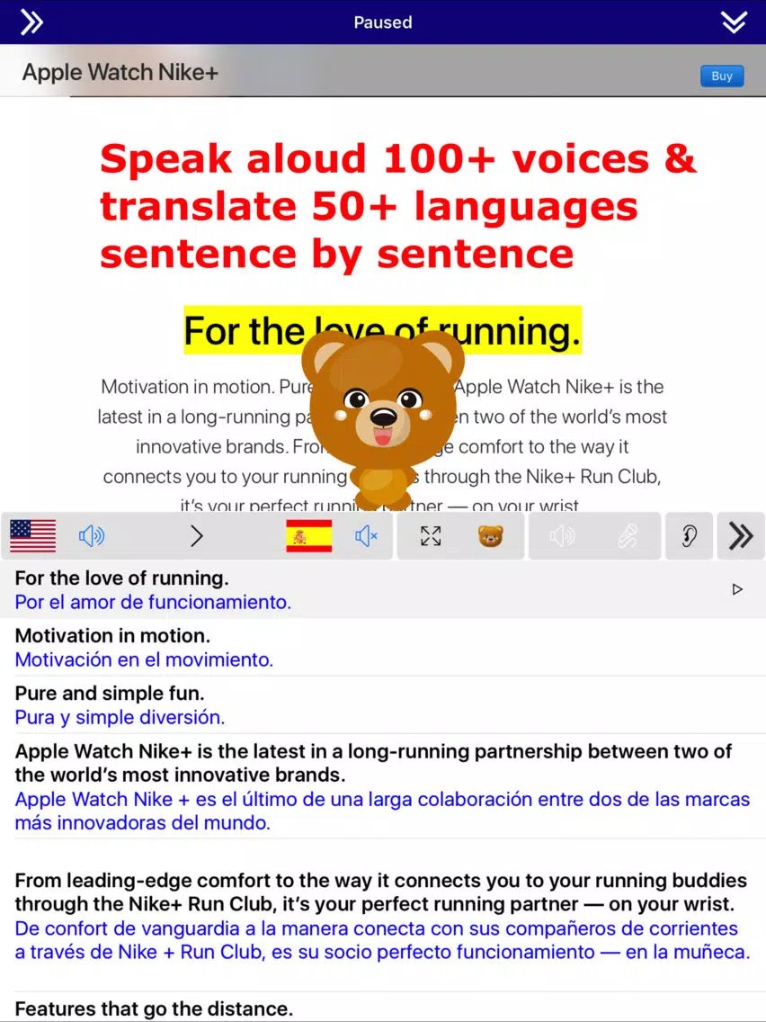 SpeakText for eBook IPA para descarga en iOS PGYER IPAHUB