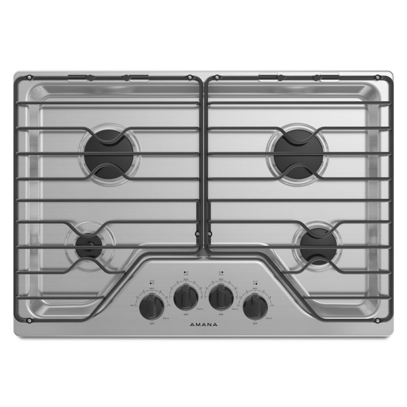 Buy Amana 30inch Gas Cooktop with 4 Burners AGC6540KFS