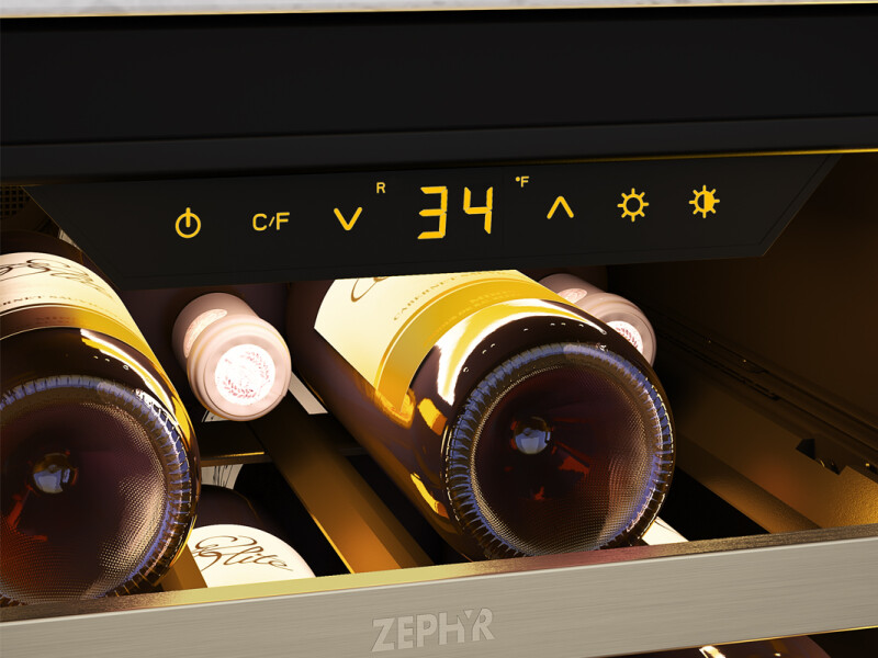 Buy Zephyr 24" Pro Single Zone Beverage Cooler PRPB24C01BG