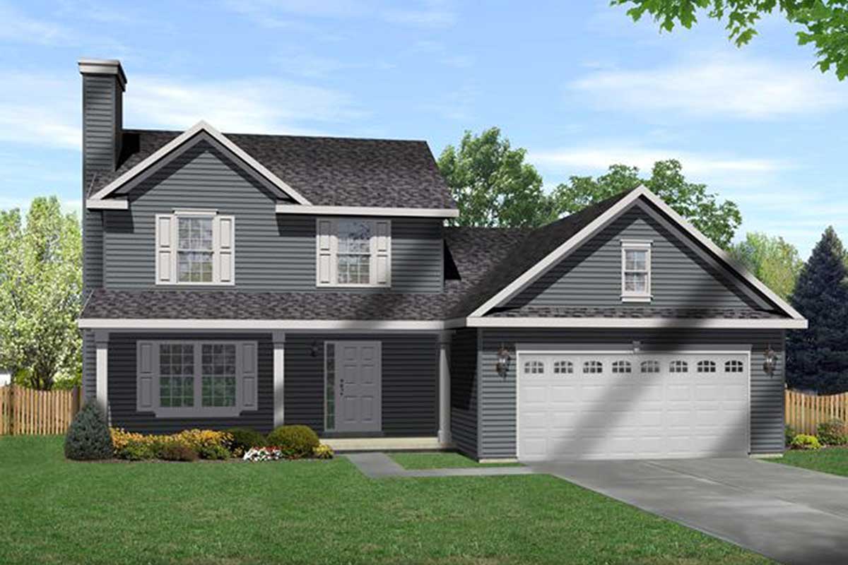 2 Story Country Living 22015SL Architectural Designs House Plans