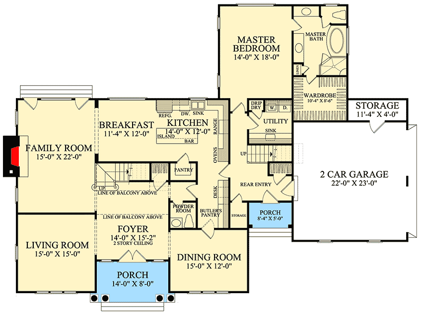 TwoStory Foyer 32476WP Architectural Designs House Plans