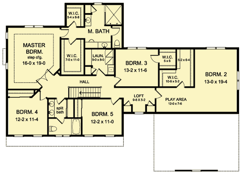 TwoStory Country House Plan with Elongated Front Porch 790020GLV