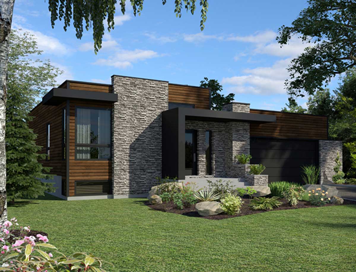 SplitLevel Home with Open Layout 90261PD Architectural Designs