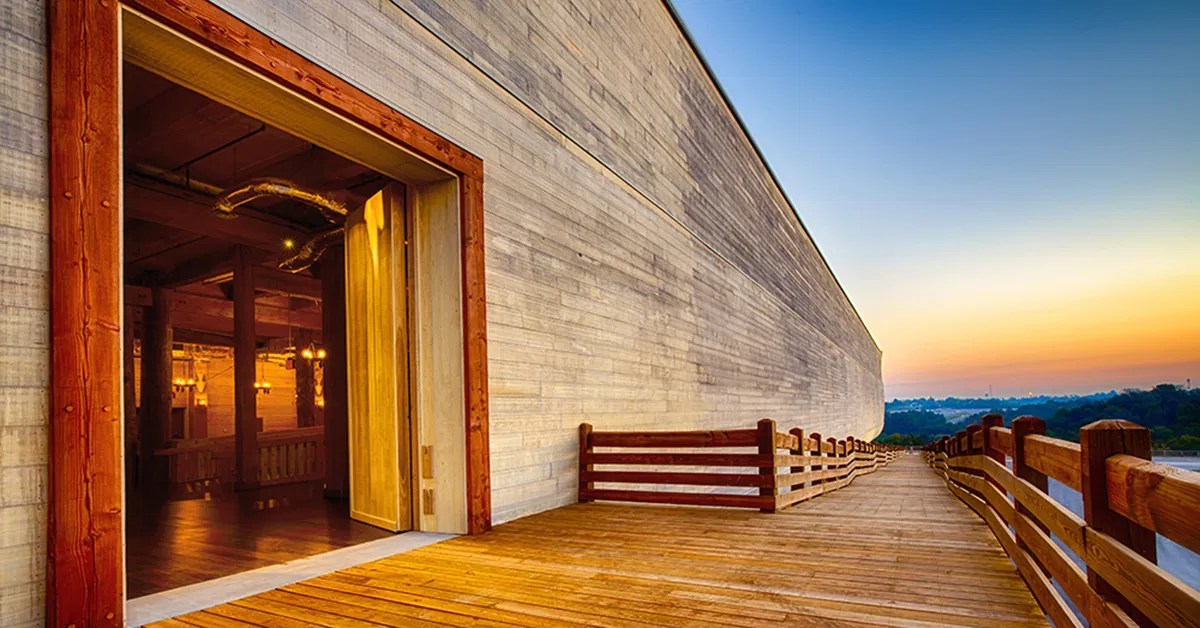 Walk up the Ark Ramp at the Ark Encounter Answers in Genesis